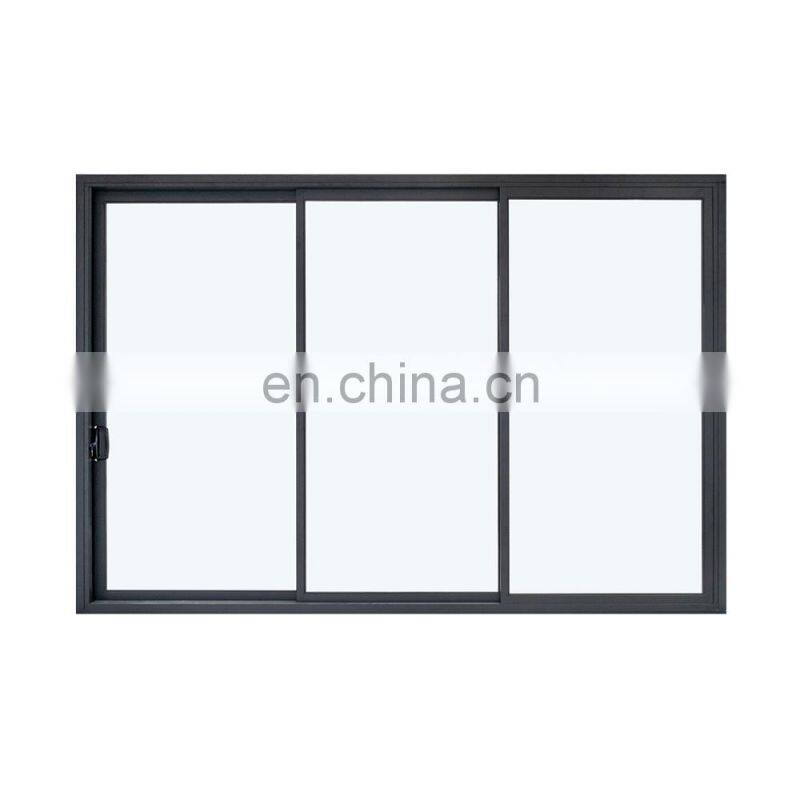 YY aluminum Australia standard modern black sliding door with three tracks