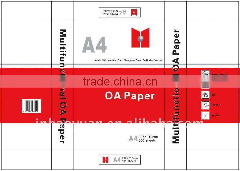 high quality 100% pure virgin wood pulp A4 office Copy paper