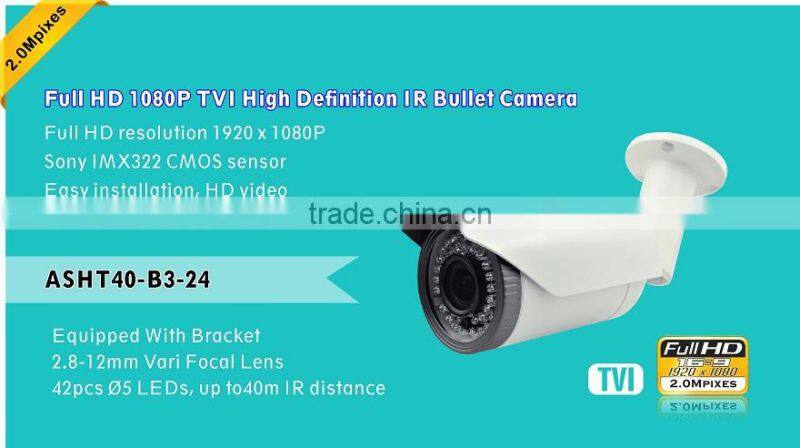 3MP Vari-focal CCTV camera IR Bullet Camera TVI High Definition Bullet Camera Night Vision with Waterproof