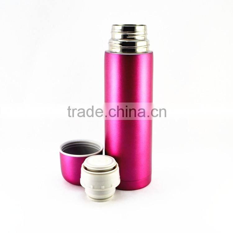 2016 Multicolor Fashional Newly 750ml Food Grade Wholesale Fluted Shaped Thermos Bottle