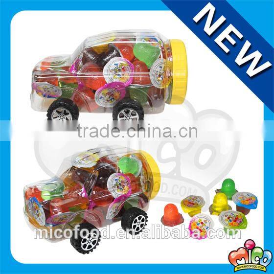 mixed fruit jelly in jeep jar