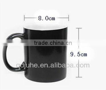 Glossy painting Ceramic color changing thermal mugs