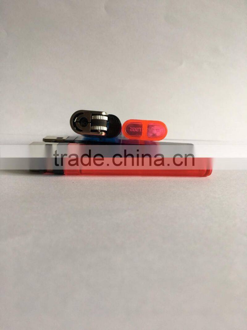 cheap ISO9994&EN13869 disposable flint clear cigarette plastic lighter FH-002