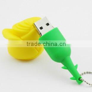 Gift Gadgets Rose Flower USB 2.0 Flash Drive Cartoon Charactor
