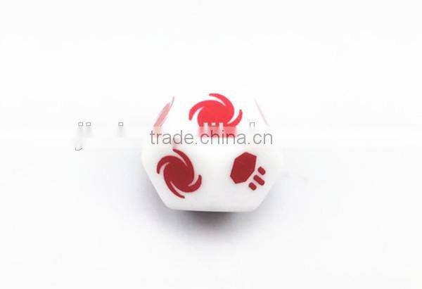 custom 12 sided printed dice