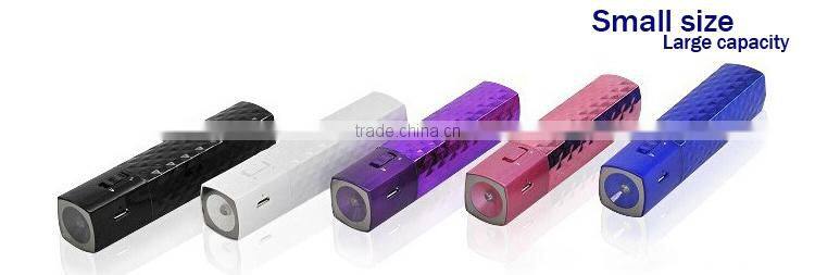 New portable power bank 2200mAh with grade A 18650 full capacity battery