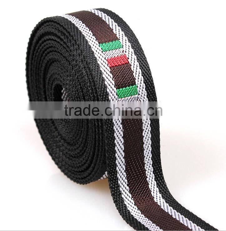 Webbing Custom Wholesale,2.5cm,Polyester Color Strap Jacquard Webbing,Luggage Apparel Accessories Webbing