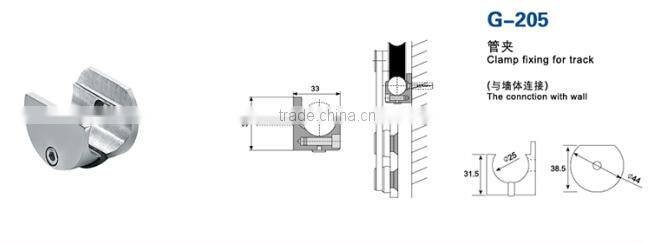 G-205 Top quality Pipe clamp fixing to wall /sliding door accessories