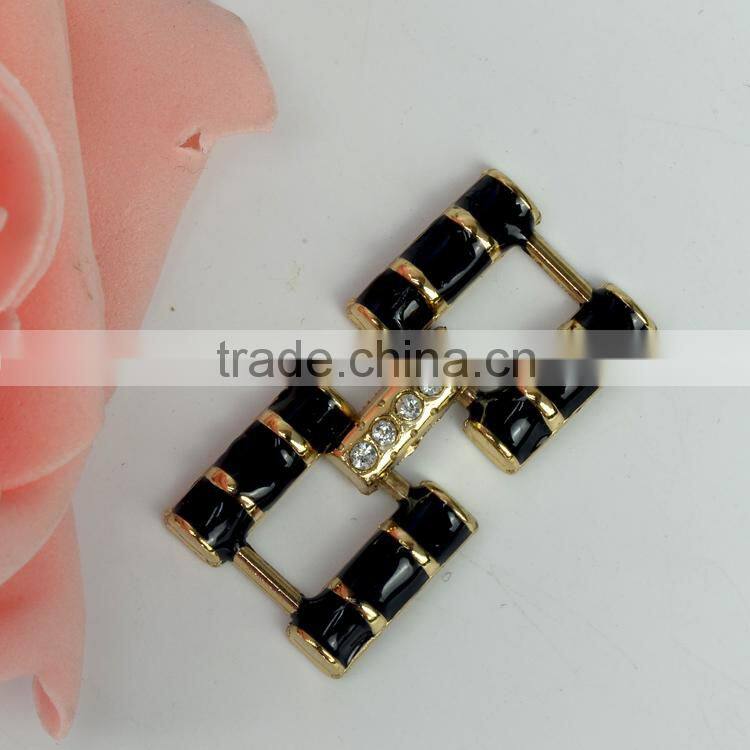 Best price bikini connector rhinestone, crystal rhinestone ribbon buckle for bikini Decoration