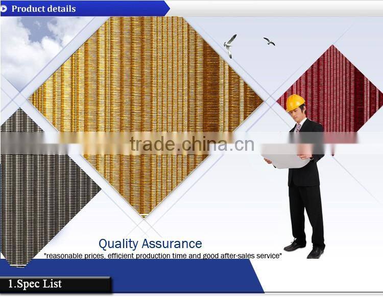 Green mesh fabric for architectural use metal mesh cloth