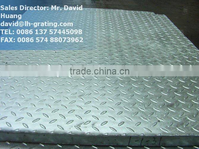 galvanized compound steel grating walkway platform
