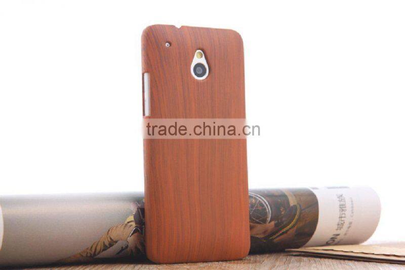 Wooden texture hard case for HTC one M7