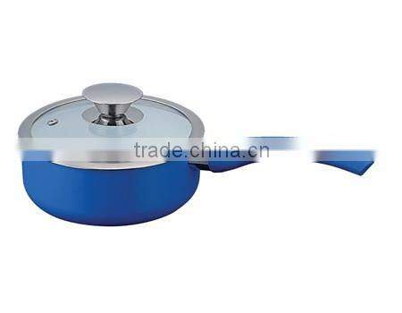 Aluminum Non-stick Press Milk Stock Sauce Pan Cooking Pasta Noodle Soup Pot Cookware Set