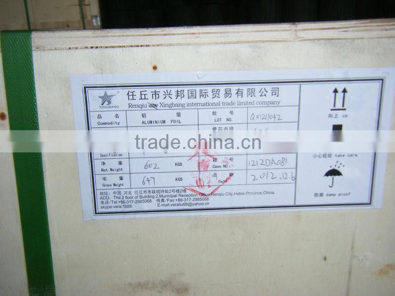 Aluminum foil for roofing