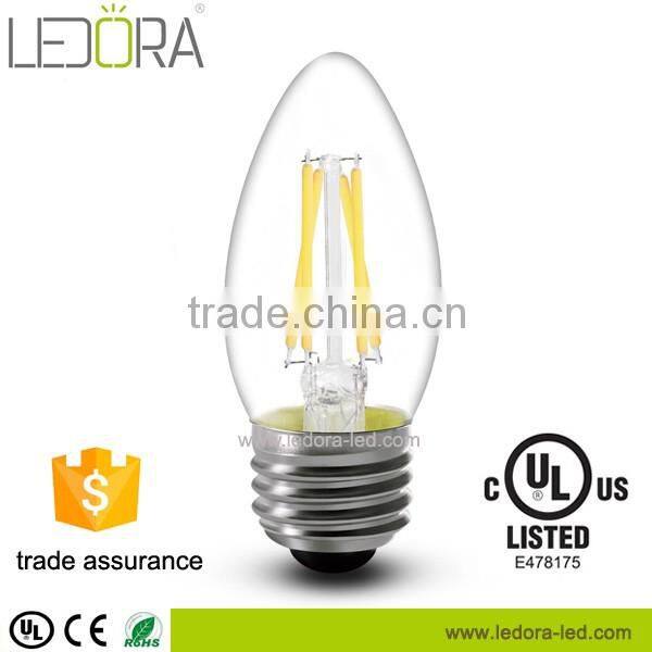 Decoration candle light Clear Frosted Milky led bulb lamp