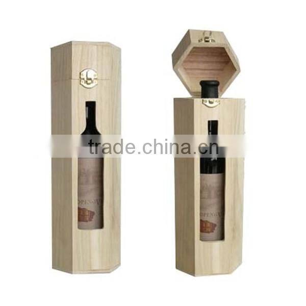 Chinese Customized Single Bottle Wood Wine Box