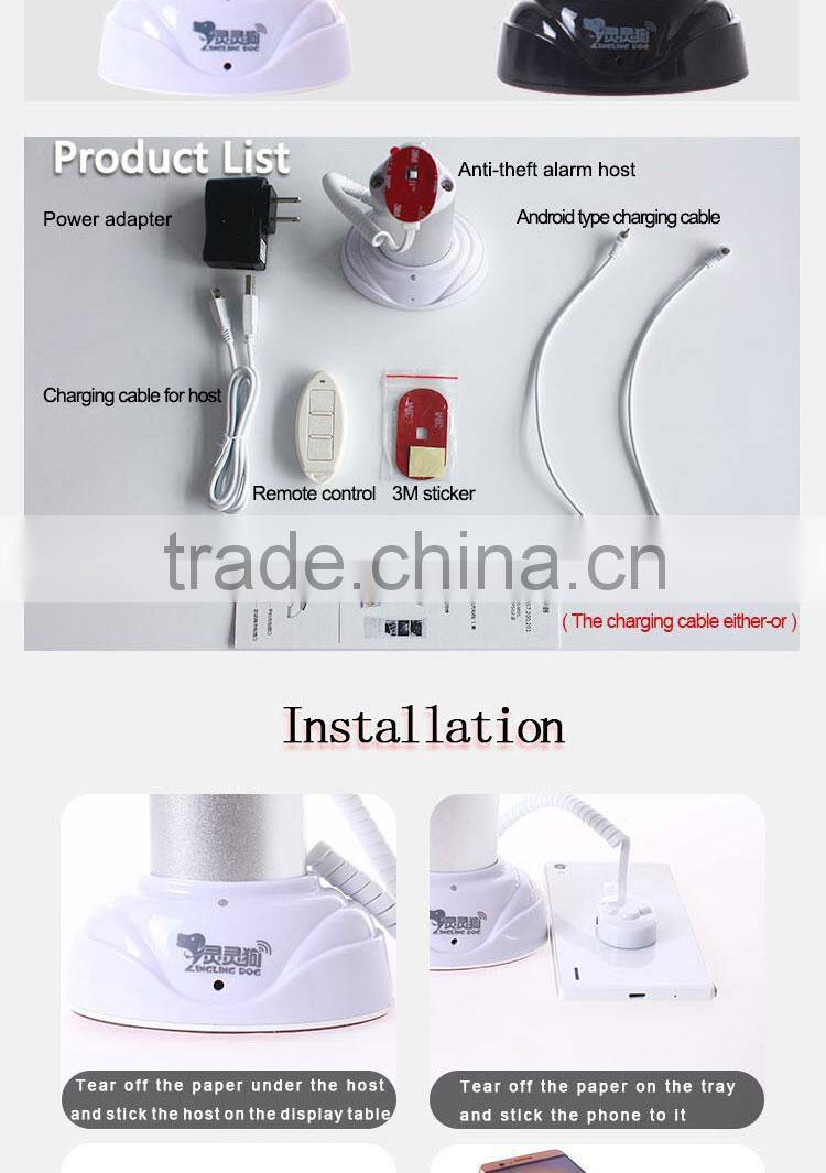 Standalone aluminium anti-shoplifting system for mobile phone