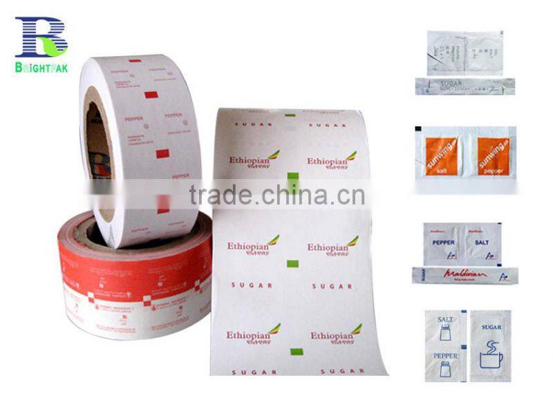 printed 58 68gsm pe coated paper sugar heat seal