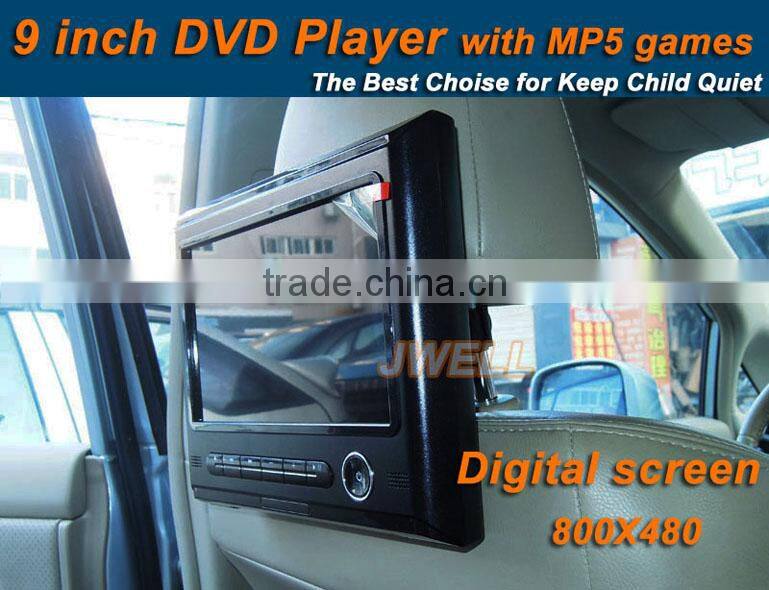 Headrest mounted dvd headrest monitor 9 inch on sale
