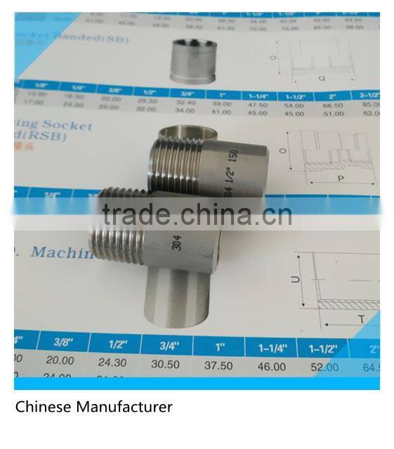 1/2"x4" S40 304 TOE Nipple Material 304/36