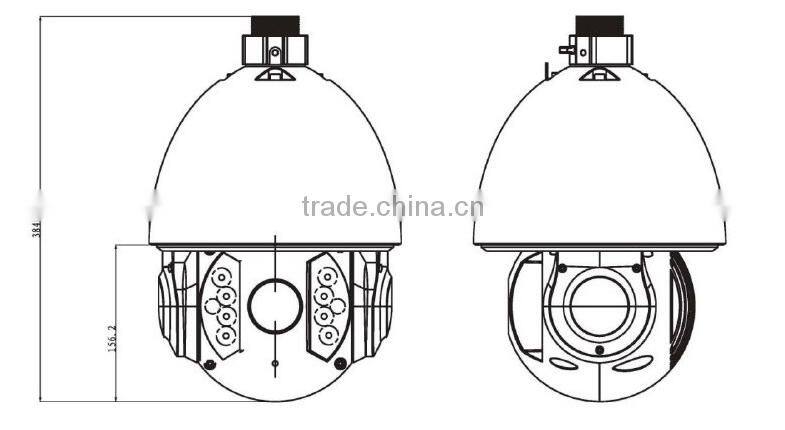 1080p 2.0 megapixel ip cctv camera ir 100m security outdoor PTZ camera