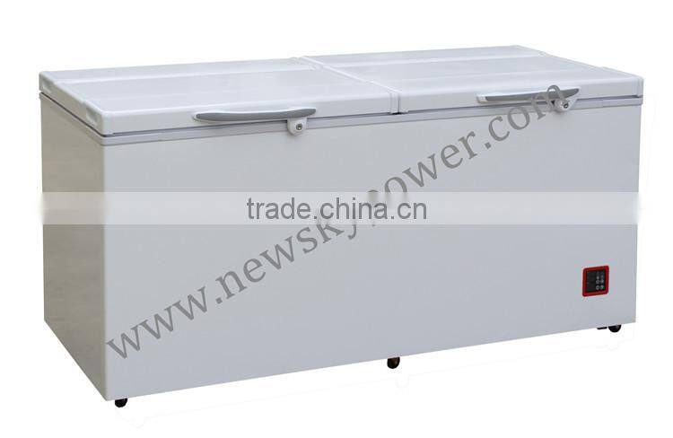 DC12V 24V solar powered deep freezer commercial solar freezer refrigerator fridge solar refrigerator fridge freezer