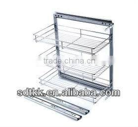 TKK kitchen metal side pull out basket