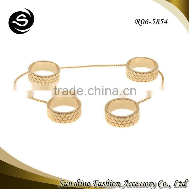 2015 fashion white paint wholesale black funny ring design animal head ring