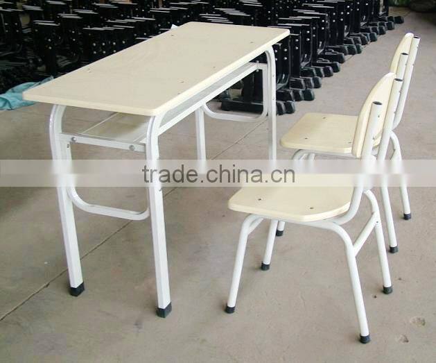 cheap steel wood standard classroom desk and chair