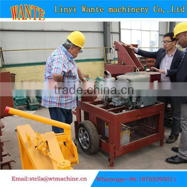 WT1-20 manufacturing process of clay bricks cement interlock designs