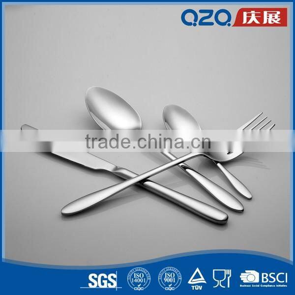 High grade bulk dinner sets tumbling polish kitchen cutlery set