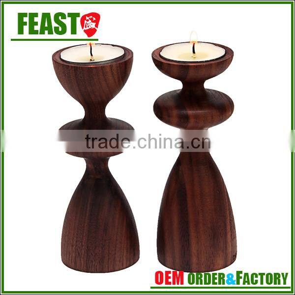 2015 NEW design decorative candle holder HOT selling candle holder with wooden stand