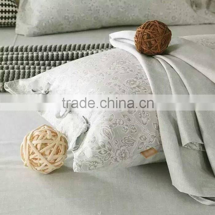 New design Tencel/Linen/cotton blended reactive printed bedding sets /natural style duvet cover and pillow cover