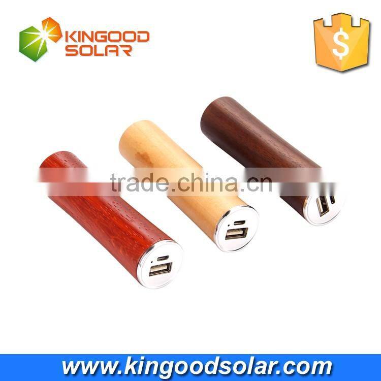 2016 newest portable 4000mah wooden rohs power bank charger