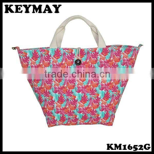 2016 new products lady fashion handbag woman designer bag canvas bag grocery