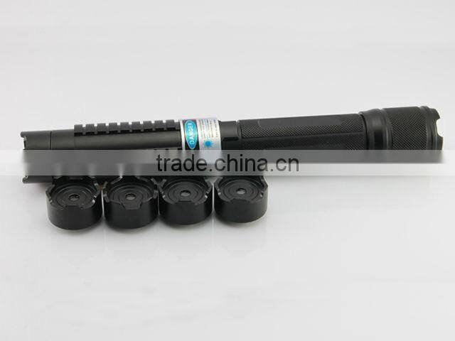 blue laser pointer 1000mw with 5 pattern heads,battery,charger,glasse