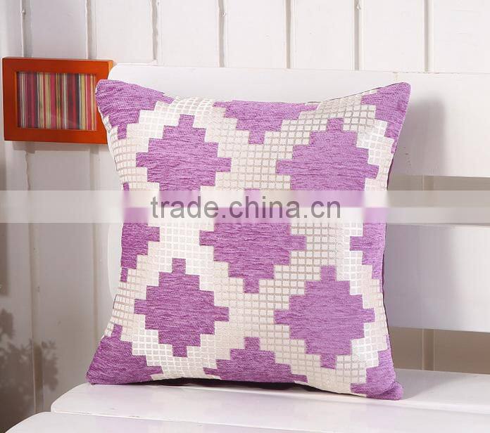 New pattern colorful chenille sofa chair cushion covers, pillow cover