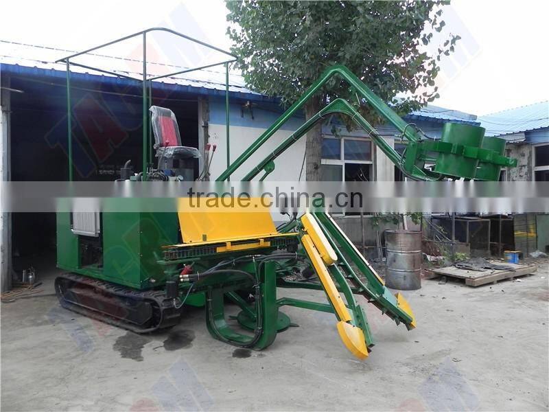 Factory supplying directly low price new sugar cane harvester/mini cane harvester with top leaf chopper