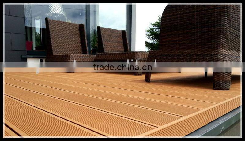 Waterproof wood plastic composite outdoor decking