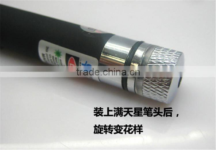 High Powerful 50mw Green Laser Pointer Pen with All Star Head, Aluminum Material Laser Pen, Long Distance Laser Pointer