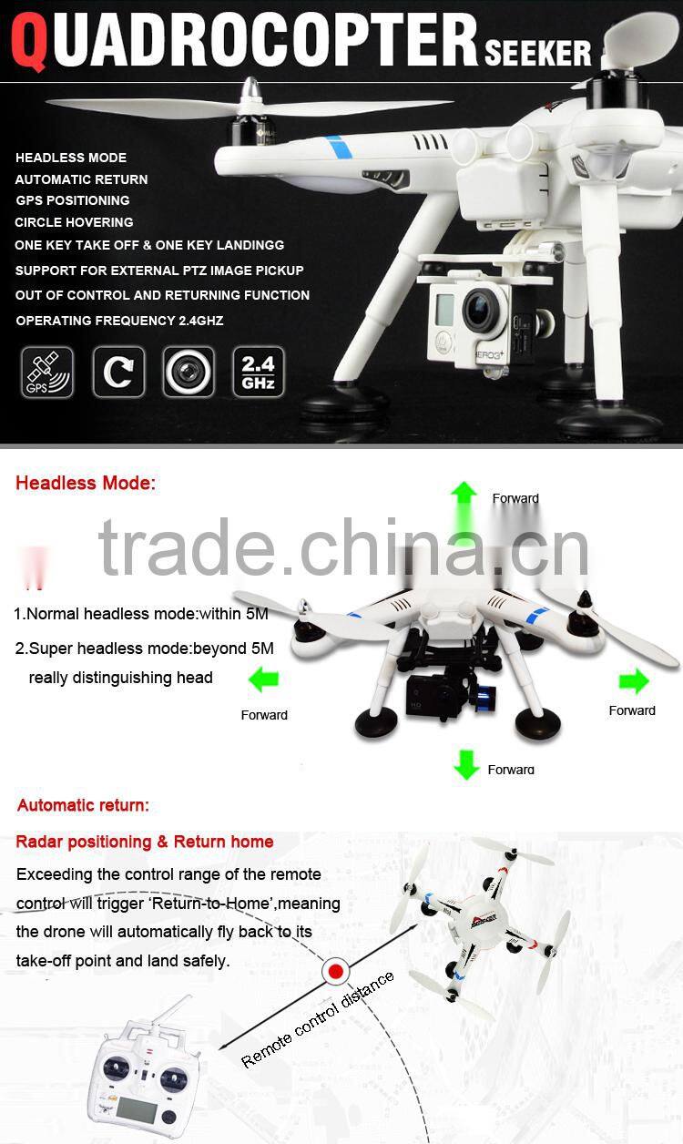 Automatic return fpv GPS aerial survey uav drones with wifi and hd camera.