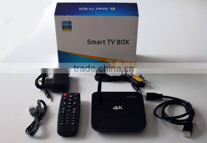 The hot selling Android TV-Box Quad Core. RK3288 . smart TV box and support H. 265 and 4k