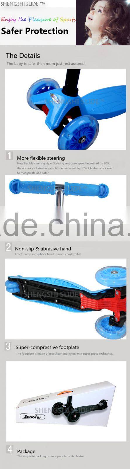 4 wheels kick scooter for children