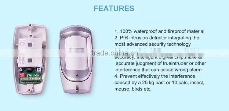 Outdoor PIR sensor with waterproof