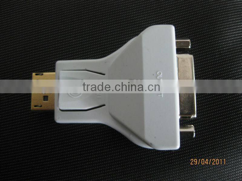 2015 High quality Mini Displayport male to DVI 24+5P Female video and audio Adapter