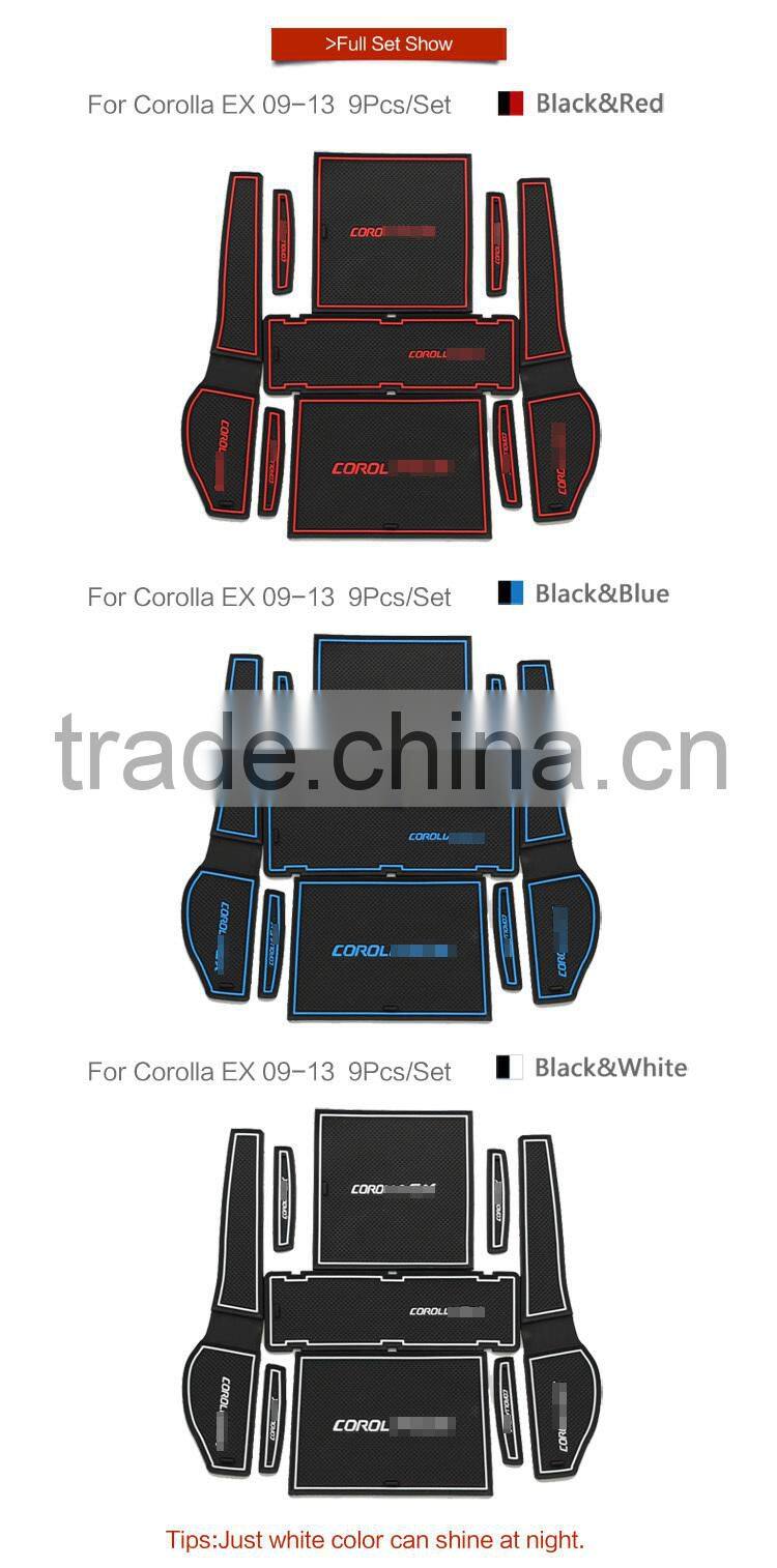 car accessories car mats for Toyota Corolla EX 2009-2013 9pcs/set