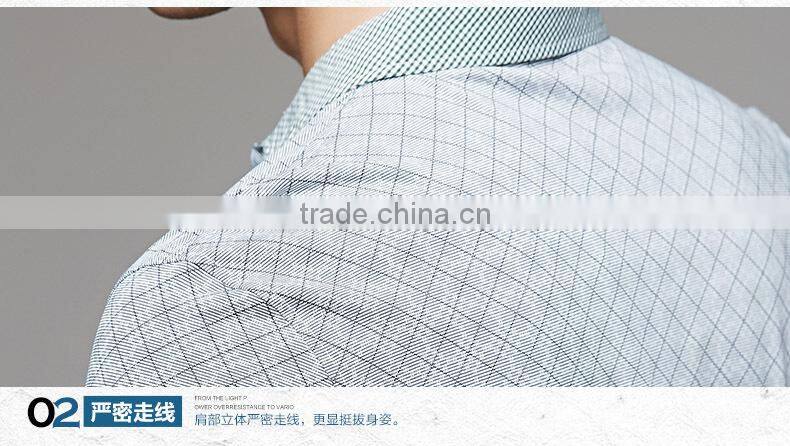 Cotton Tailored Fit Plaid Men Polo shirts Manufacturer