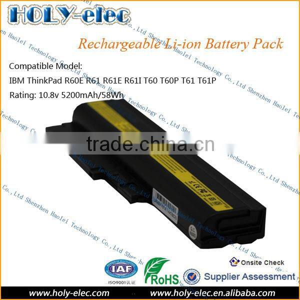 Grand A 6 Cells Battery For IBM ThinkPad Laptop R60E R61 R61E R61I T60 T60P T61 T61P