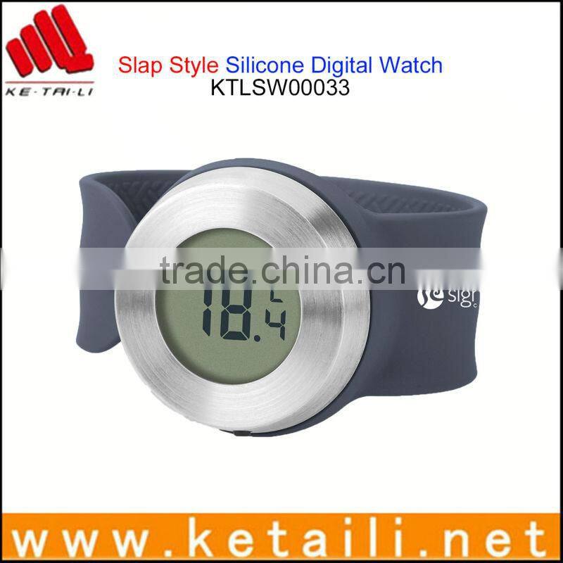 Silicone slap watch / oem quartz watch / custom watch supplier