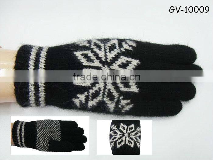 Fashionable jacquard knitted glove GV-10000